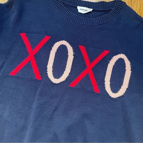 Mittoshop Valentine’s Day XOXO Graphic Knit Sweater Size Medium - Picture 8 of 12